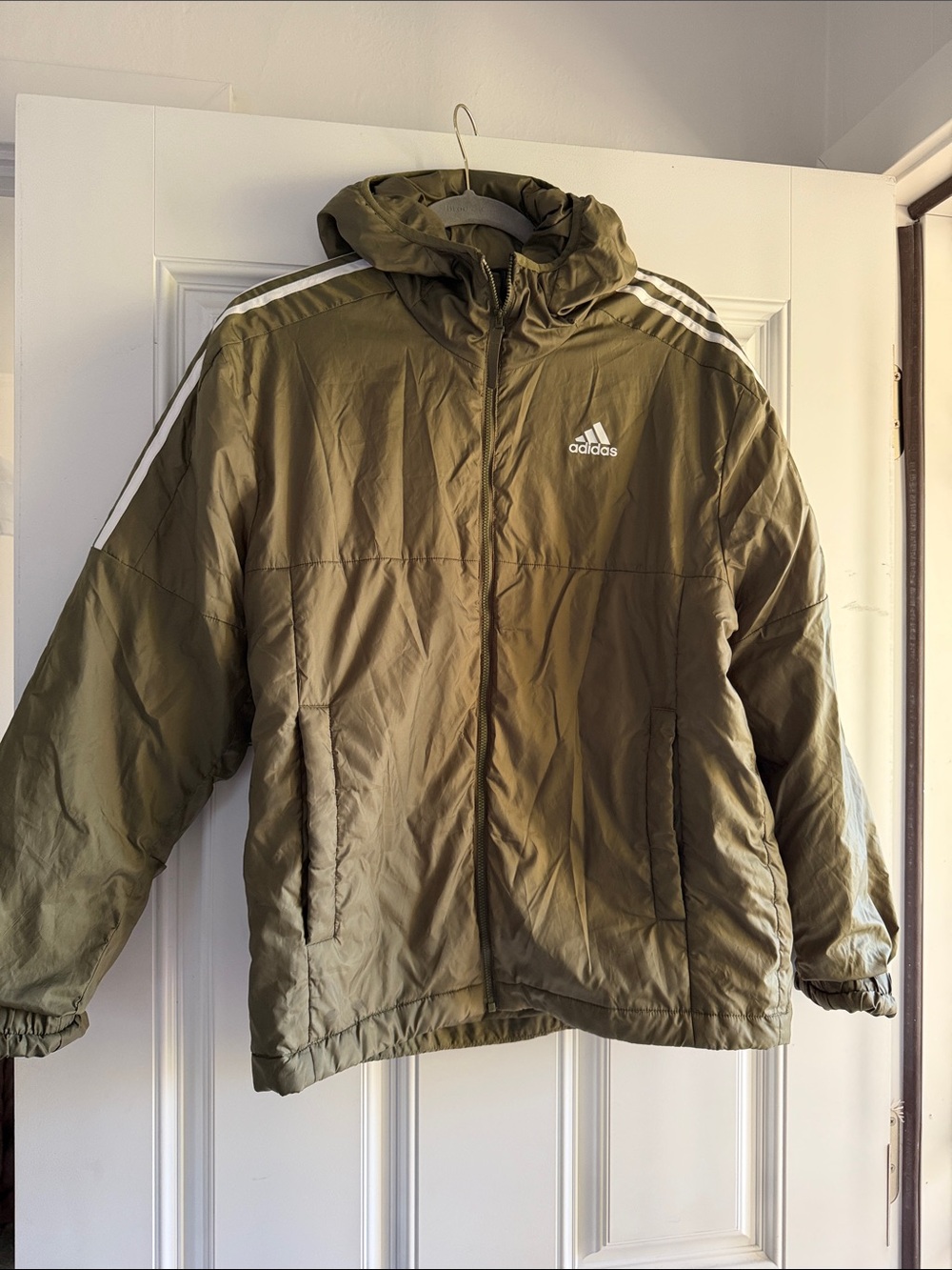 Adidas Green zip UP hoodie